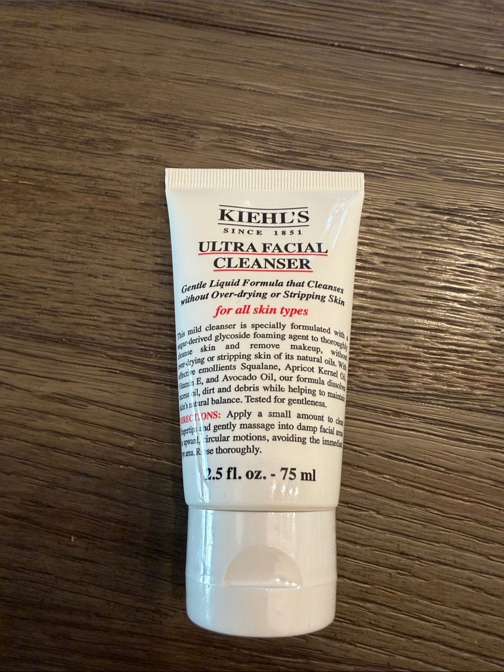 Kiehl's Ultra Facial Cleanser - White Travel Tube